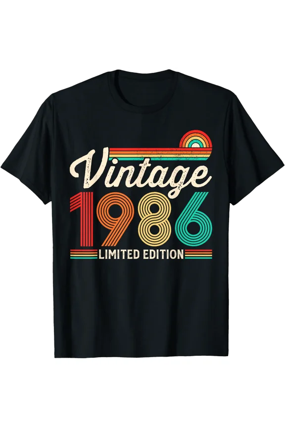 40 Years Old Vintage 1986 Limited Edition 40th Birthday T-Shirt