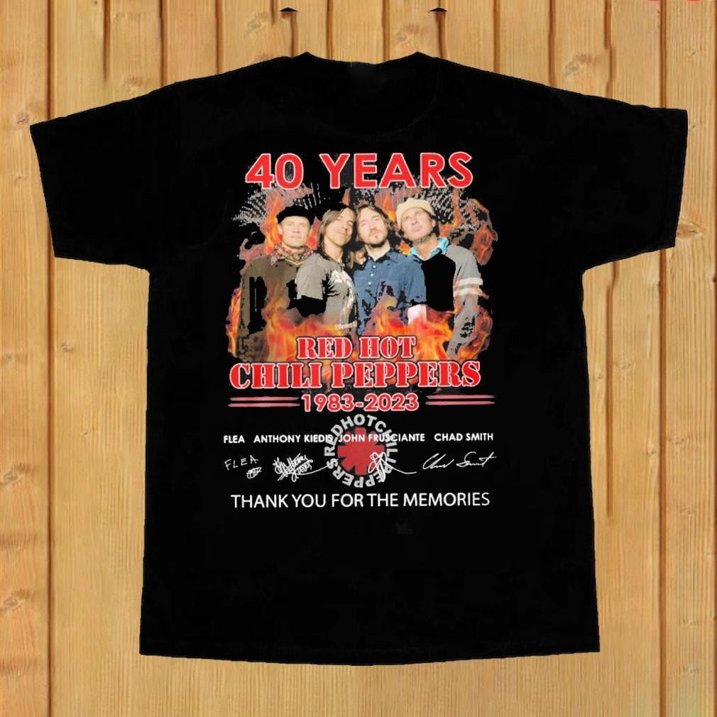 40 Years Red Hot Chili Peppers 2023 Shirt, Red Hot Chili Peppers