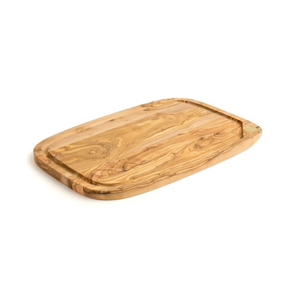 40 cm Handcrafted Olive Wood Cutting Board for Chopping, Slicing and Serving