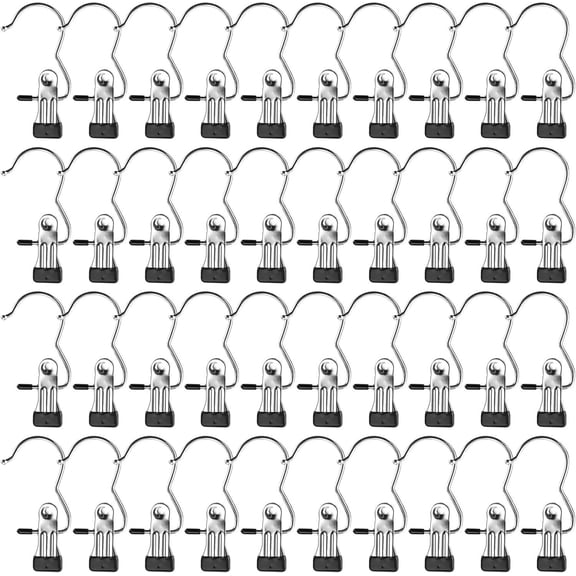 40 count Boot Hanger Clips, Stainless Steel Laundry Hooks, Closet  Clips, Space Saving for Jeans, Hats, Tall Boots, Towels