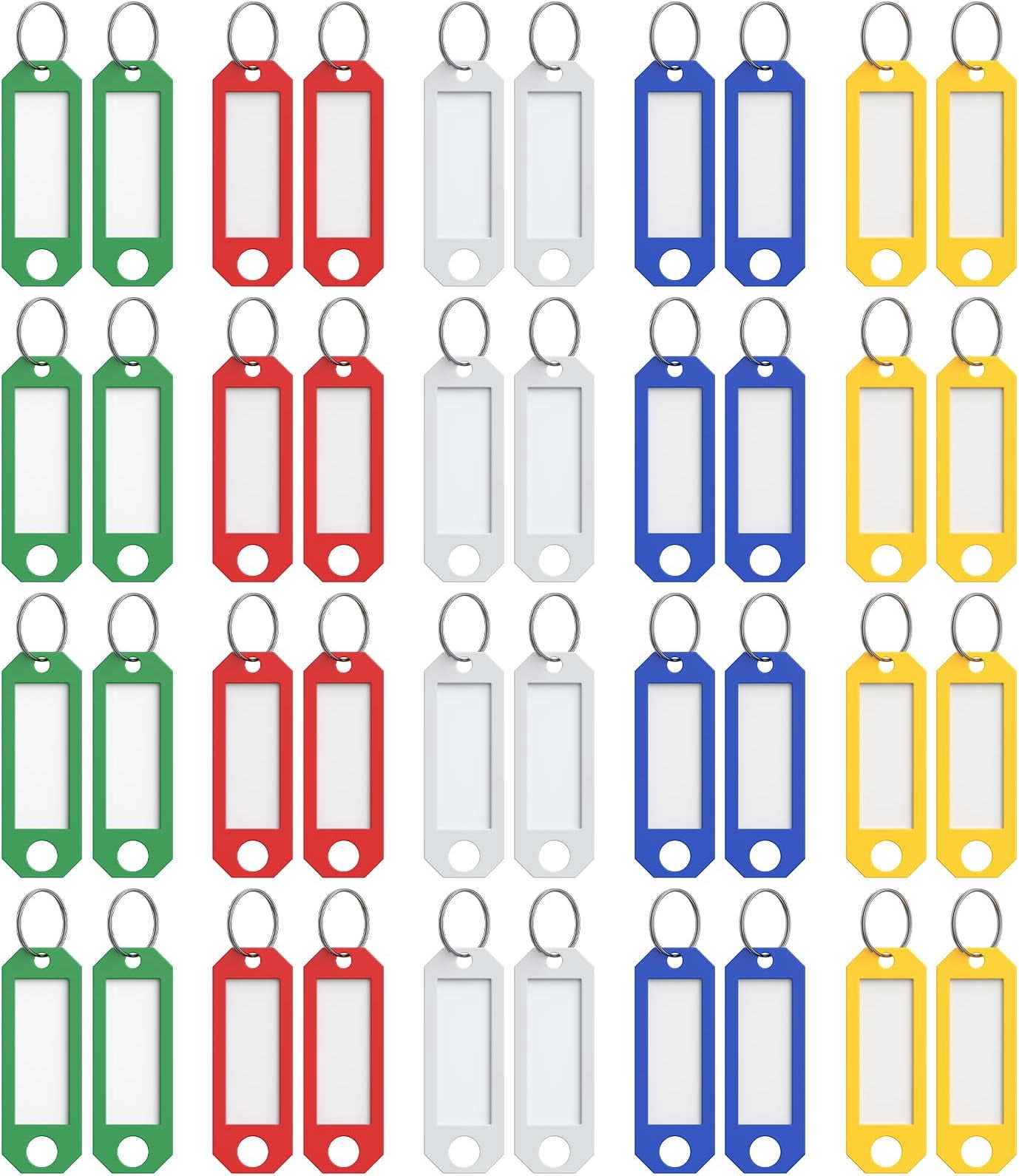 40 count Key Tags, 5 Color Key Tags with Labels, Key Labels for , 2.3 ...