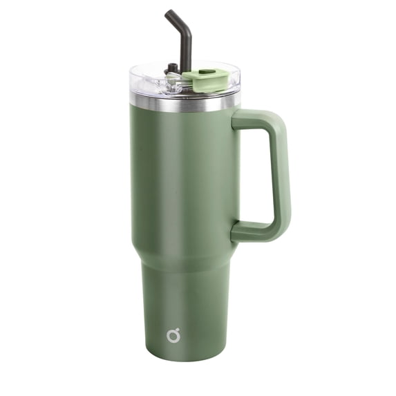 40 fl oz / 1.2 lt Thermal Mug w/Straw