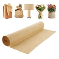 thumbnail image 1 of 40 ft x 75 ft 50 x 50 High Density Natural Burlap Fabric Roll Jute Tree Wrap for Decor Crafts Wedding Gardening Plant Winter Cover, 1 of 6