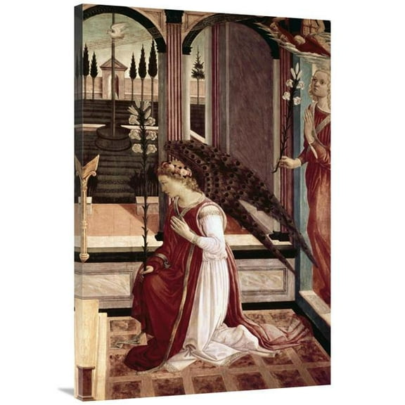 40 in. Annunciation - Detail Art Print - Filippo Lippi