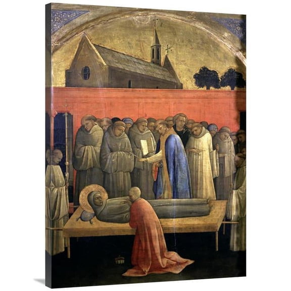 40 in. Death of St. Francis of Assisi Art Print - Lorenzo Monaco