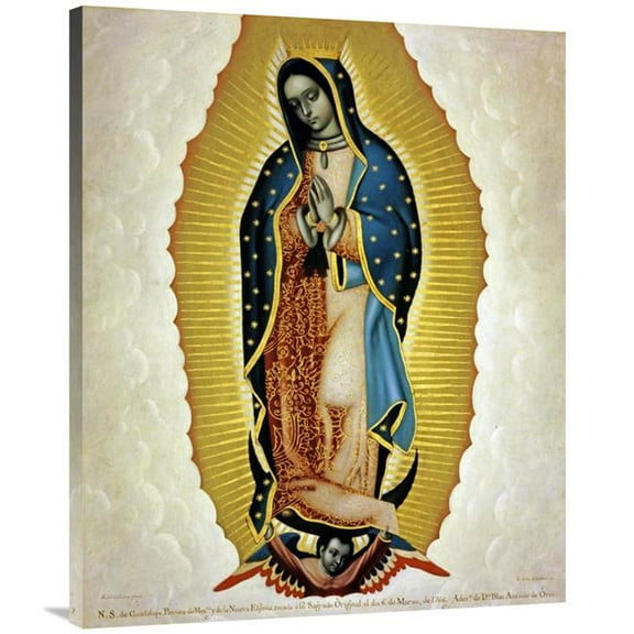 40 in. La Virgen De Guadalupe Art Print - Miguel Cabrera