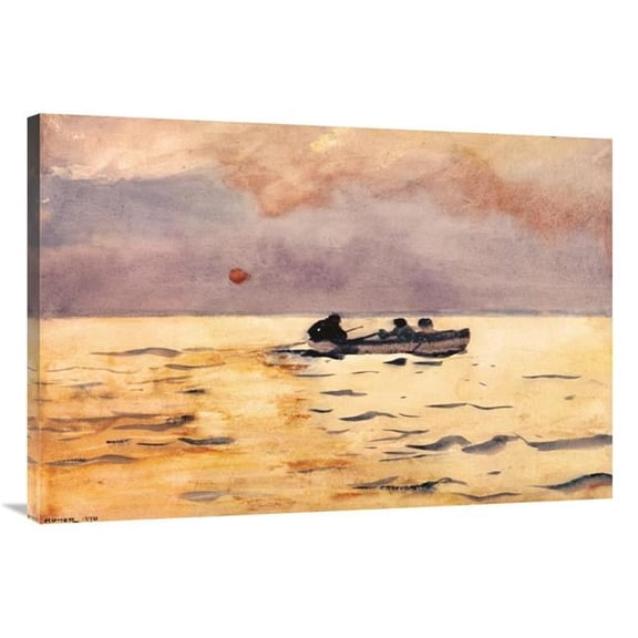 40 in. Rowing Home Art Print - Winslow Homer