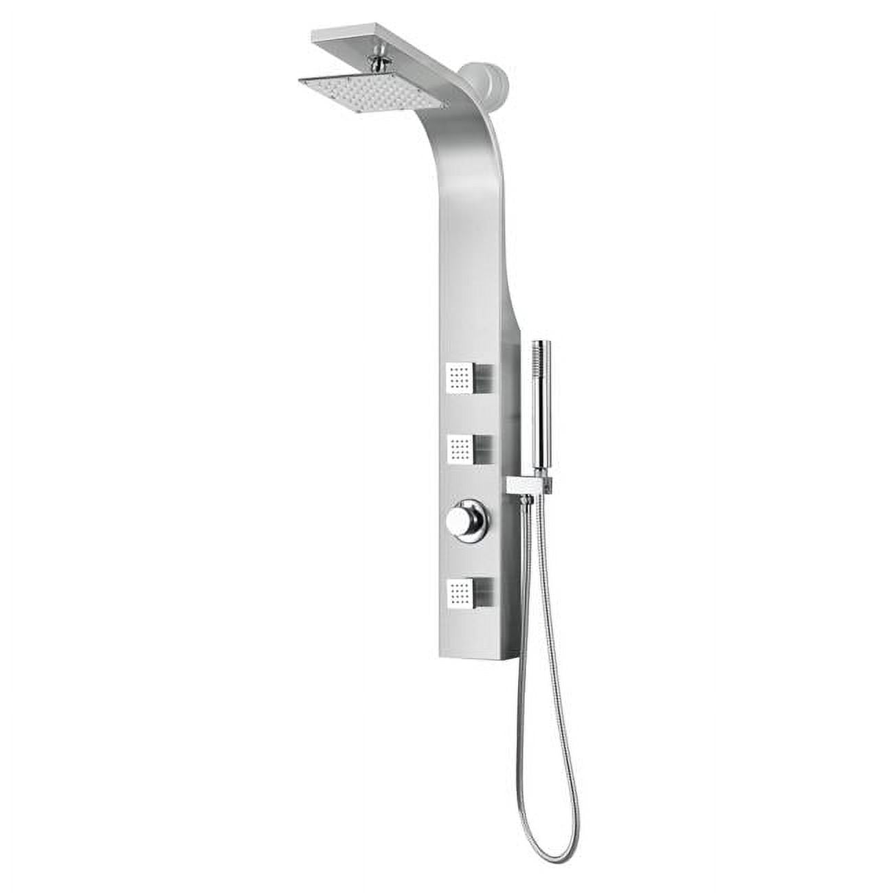 40 in. Silent Series Full Body Shower Panel with Heavy Rain Shower