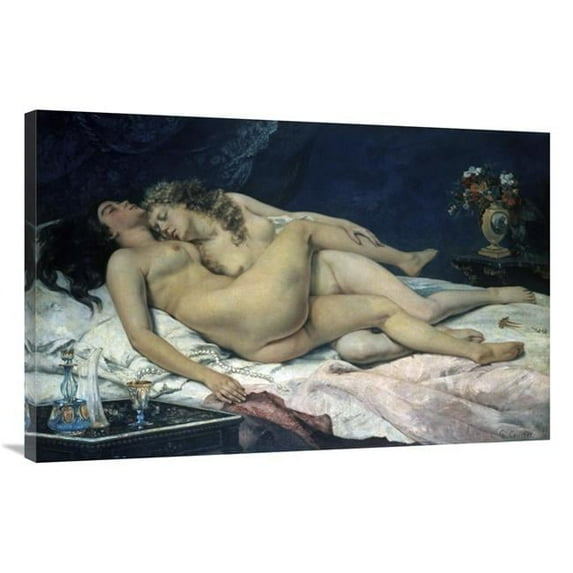40 in. Sleep Art Print - Gustave Courbet