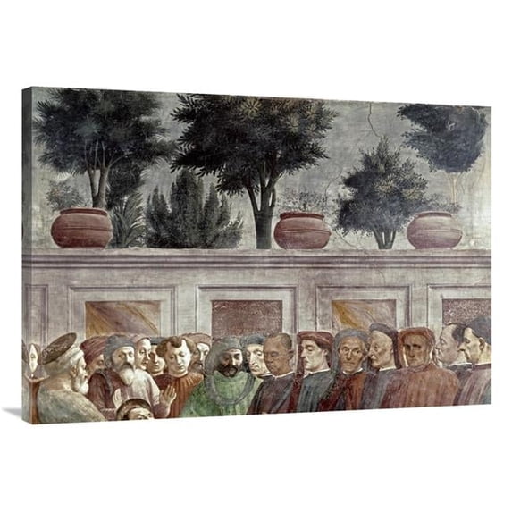 40 in. St. Peter Resurrects the Child of Theophilus Art Print - Masaccio