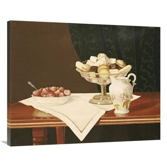 40 in. Still Life with Sweets & Strawberries Art Print - George Cope