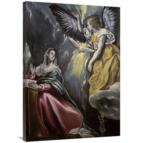 40 in. The Annunciation Art Print - El Greco
