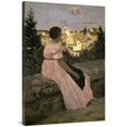 thumbnail image 1 of 40 in. The Pink Dress - View of Castelnau-le-Lez, Herault Art Print - Frederic Bazille, 1 of 1