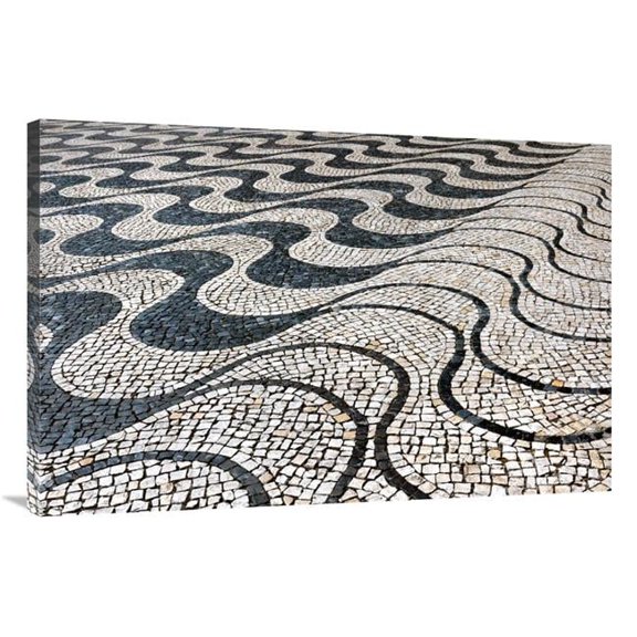 40 in. Tile Waves Art Print - Vic Schendel