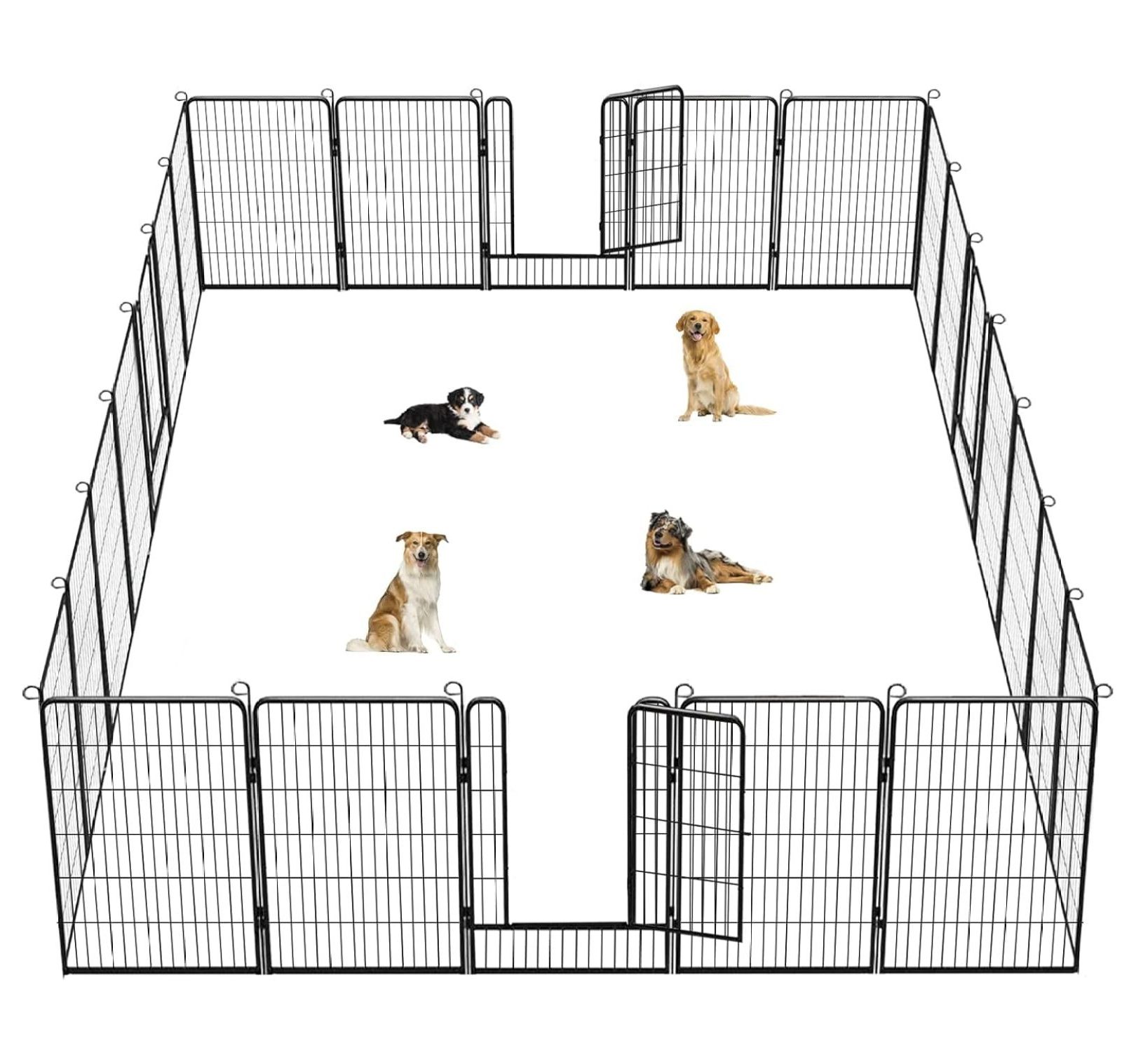 40 inch Dog Fence Dog Pens Outdoor Heavy Duty Dog Playpen for Large