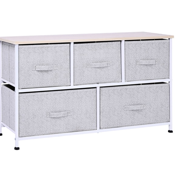 40 - inch Horizontal Storage Tower with Removable Drawers for Organizing Books