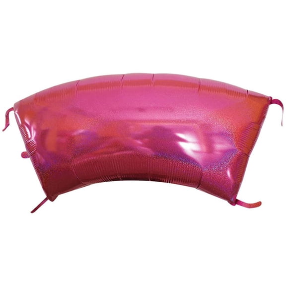 40 inch Modular Arch Shaped Panel - Glitter Fuchsia Foil Mylar Balloon - Party Supplies Decorations
