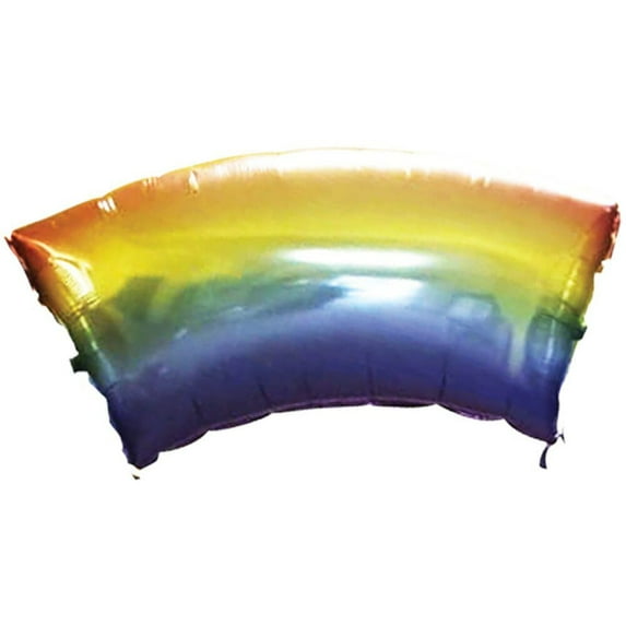 40 inch Modular Arch Shaped Panel - Pastel Rainbow Foil Mylar Balloon - Party Supplies Decorations