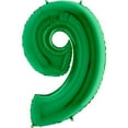 thumbnail image 1 of 40 inch Number 9 - Metallic Green Foil Mylar Balloon - Party Supplies Decorations, 1 of 1