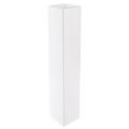 thumbnail image 1 of 40 inch Tall Rectangular Wooden Modern Floor Vase - Sleek Contemporary Decor Accent for Living Room, Bedroom, Hallway and Entryway - Handcrafted Decorative Display Piece with Elegant Design, White, 1 of 4