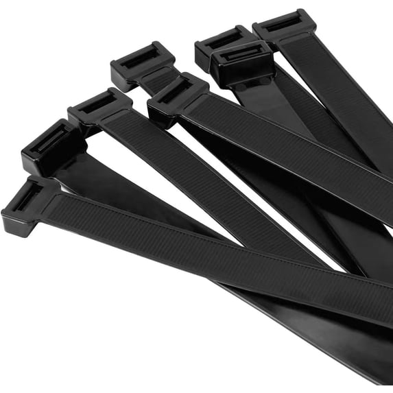 100PCS Nylon Universal Cable Tie Buckle Zip Ties - Heavy Duty Self-Locking 100PCS Nylon Universal Cable Tie Buckle Zip Ties - Heavy Duty Self-Locking
