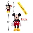 thumbnail image 1 of 40-inches Disney Giant Mickey Mouse™ Plush Toys & 7-inches Disney Mickey Mouse™ Soft Body Clip Bundle of 2 Characters, 1 of 9