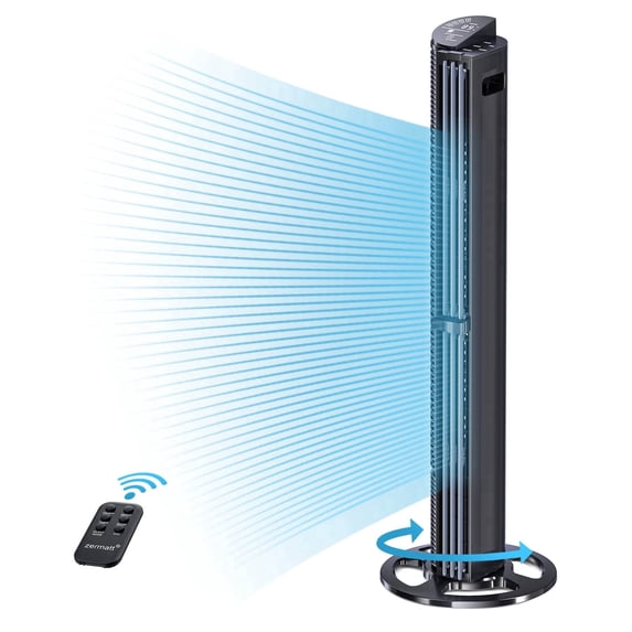 40 inches Tower Fan,Ultra Quiet Fans for Home,6 Hyper Speeds and 3 Modes, 15H Timer,with Remote, LED Display