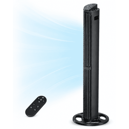 40 inches Tower Fan,Ultra Quiet Fans for Home,6 Hyper Speeds and 3 Modes, 15H Timer,with Remote, LED Display