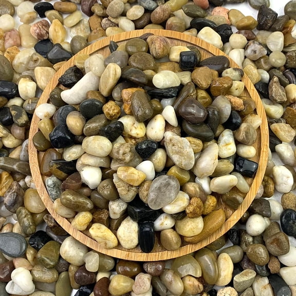 40 lbs Aquarium Gravel, 2/5 Inch Pea Gravel for Fish Tank, Decorative Rocks for Freshwater Tank, Outdoor Pond, Garden Landscaping, Terrarium, Soil Drainage