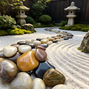 40 lbs Large River Rocks for Outdoor Landscaping, 2-3 Inch Natural Decorative Pebbles for Potted Plants Aquarium Fountain Garden Rocks and Yard Paving Stones