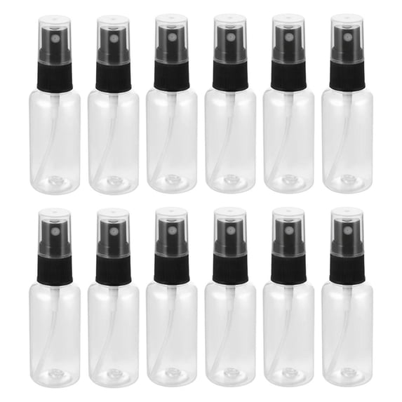 40 ml/1.3 OZ Spray Bottles Set, 12 Pcs 12 Pack Clear Empty Fine Mist Bottle, Portable Refillable Plastic Mini Travel Bottles, Reusable Makeup Sprayer Containers for Perfume, Liquids, Aromatherapy
