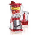 40 oz. 3Speed Red Countertop Blender and Chopper
