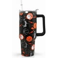 thumbnail image 1 of 40 oz Basketball Coffee Mug Cup Vacuum Insulated Travel Tumbler with Handle Lid and Straw,Basketball Coach Gifts,Accessories Stuff, 1 of 6