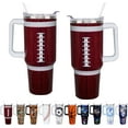 thumbnail image 1 of 40 oz Boy Football Water Bottle Gifts Tumbler with Handle Straw Lid 40oz Football Lover Gift Double Stainless Steel Insulated Football Cup Travel Coffee Mug Football Water Bottles for Boys, 1 of 6
