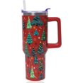 thumbnail image 1 of 40 oz Christmas Tumbler with Handle and Straw, Stainless Steel Insulated Christmas Tree Tumbler 40 oz, Reusable Christmas Tree Cup with Leak Proof Lid, Christmas Gifts for Women, 1 of 6