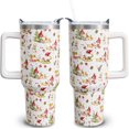 thumbnail image 1 of 40 oz Christmas Tumblers with Handle and Straw, Gnome Corgi 40oz Stainless Steel Vacuum Insulated Travel Coffee Mug Cup Water Bottle, Christmas Decor Stuff Accessories Gifts for Women, 1 of 6