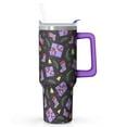 thumbnail image 1 of 40 oz Classic Red Green Plaid Christmas Tumbler with Handle and Straw, Stainless Steel Cup 40 oz, Leak Proof Holiday Mug, Winter Gift, 1 of 4