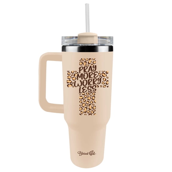 Blessed Girl 40 oz Pray More Stainless Steel Mug