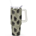 thumbnail image 1 of 40 oz Dog Tumbler Dog Theme 40oz Tumbler with Handle and Spill Proof Lid Straw Double Insulated BPAFree Safe Travel Must Haves, 1 of 5