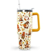 40 oz Fall Gnome Tumbler Insulated Stainless Tumbler, Fall Travel Coffee Cup Water Botter, Autumn Fall Gift for Thanksgiving Christmas