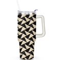 thumbnail image 1 of 40 oz Fashion Tumbler with Spill Proof Lid Handle Included 40oz Fashion Theme Tumbler Straw Double Insulated Travel Must Have Cup Fashion Gifts for Men Women, 1 of 5