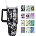 thumbnail image 1 of 40 oz Floral Tumbler with Handle and Straw Lid 40oz Floral Lover Gift Double Stainless Steel Insulated Cup Flower Travel Coffee Mug, 40 Ounce2, 1 of 6