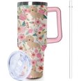 thumbnail image 1 of 40 oz Goth Moon Tumbler with Handle and Straw, Black Gothic Travel Mug Water Bottle, Stainless Steel Insulated Cup with Lid and Straw, Birthday Christmas Halloween Gifts, 1 of 6