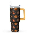 thumbnail image 1 of 40 oz Halloween Skeleton Ghost Bat Tumbler Insulated Stainless Tumbler, Gothic Pumpkin Coffee Cup Water Bottle, Holiday Gift Idea, 1 of 5