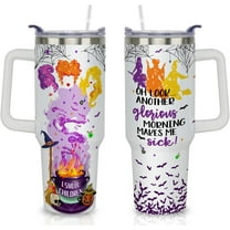 40 oz Halloween Tumbler with Lid and Straw, Witch Brew Halloween Cups for Adults, Halloween Gifts for Women Girls