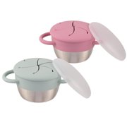 40 oz Leakproof Flip Straw Replacement Lids, 2-Pack, Compatible with Stanley Quencher H2.0 Tumblers, Rose Red, BPA-Free Food-Grade Plastic, Includes 2 Straws and Cleaning Brush, Dishwasher Safe