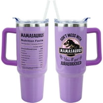 40 oz Mamasaurus Tumbler Don''t Mess with Mamasaurus You''ll Get Jurasskicked Travel Cup - Birthday Gifts for Mom from Daughter Son, Mother Gifts for Christmas, New Mom Gifts, Mama Gifts for Women