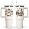 thumbnail image 1 of 40 oz Nana Tumbler with handle Lid and Straw, Best Nana Ever Vacuum Insulated Travel Coffee Mug CupTumbler, Mothers Day Gifts for Grandmother, 1 of 6