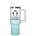 thumbnail image 1 of 40 oz Penguin Tumbler with Handle and Straw, Vacuum Insulated Water Bottle Stainless Steel, Leak Proof Travel Coffee Mug Gifts for Penguin Lover,Cute Cup for Home Office Car Outdoors Sports, 1 of 6