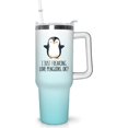 thumbnail image 1 of 40 oz Penguin Tumbler with Handle Gifts for Penguin Lover 40oz Stainless Steel Travel Cup Mug Water Bottle, 1 of 3